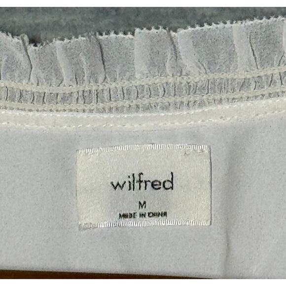 Wilfred Fae Dress Size M Cottage Coquette Midi Sheer Quiet Luxury Minimalist - Picture 5 of 5